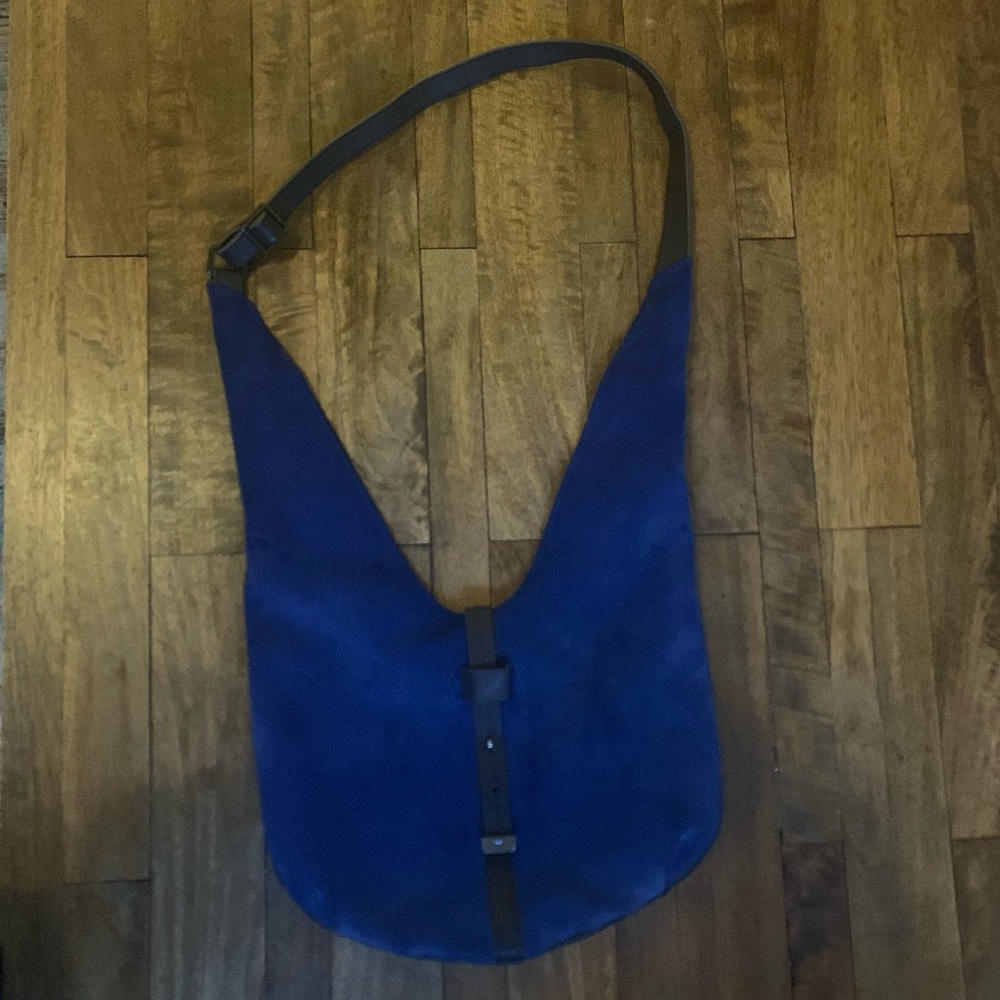 Halston Heritage Blue Leather Bag